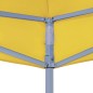 Teto para tenda de festas 2x2 m 270 g/m² amarelo