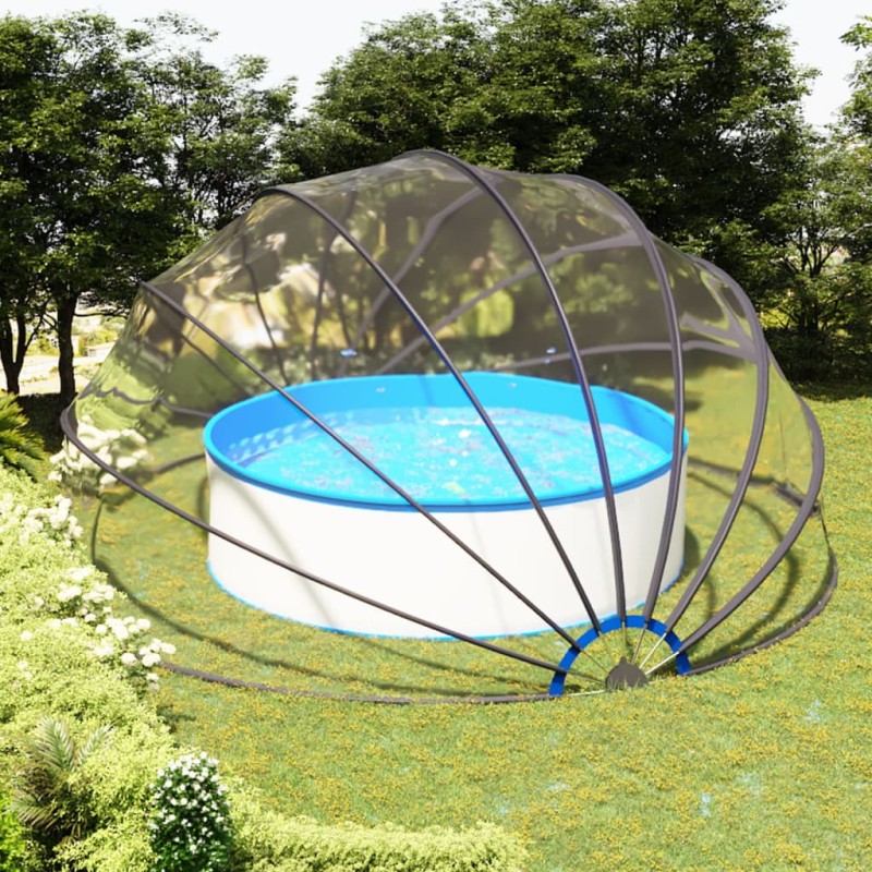 Cúpula de piscina 559x275 cm-Capas para piscinas e plástico para forrar pisos-Home Retail