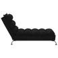 Chaise lounge com almofadões tecido preto