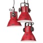 Candeeiro suspenso 25 W 30x30x100 cm E27 vermelho desgastado