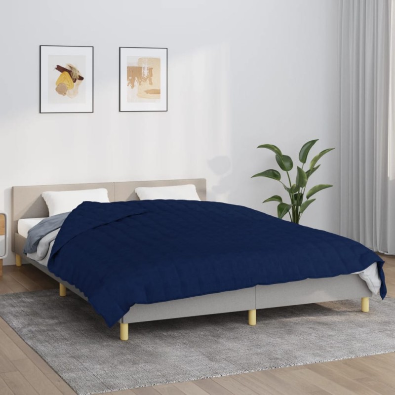 Manta pesada 11 kg 220x240 cm tecido azul-Cobertores-Home Retail