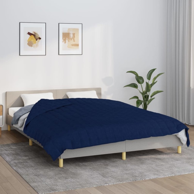 Manta pesada 5 kg 200x220 cm tecido azul-Cobertores-Home Retail