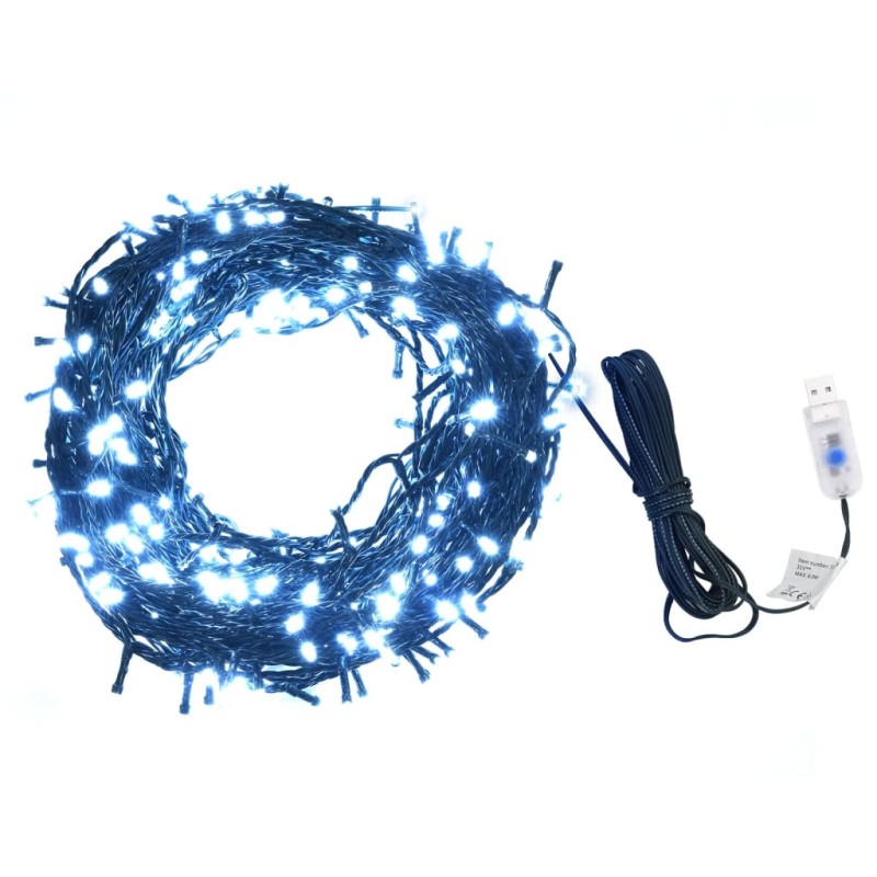 Cordão de luzes c/ 400 LEDs int/ext 40m branco frio-Luzes de Natal-Home Retail