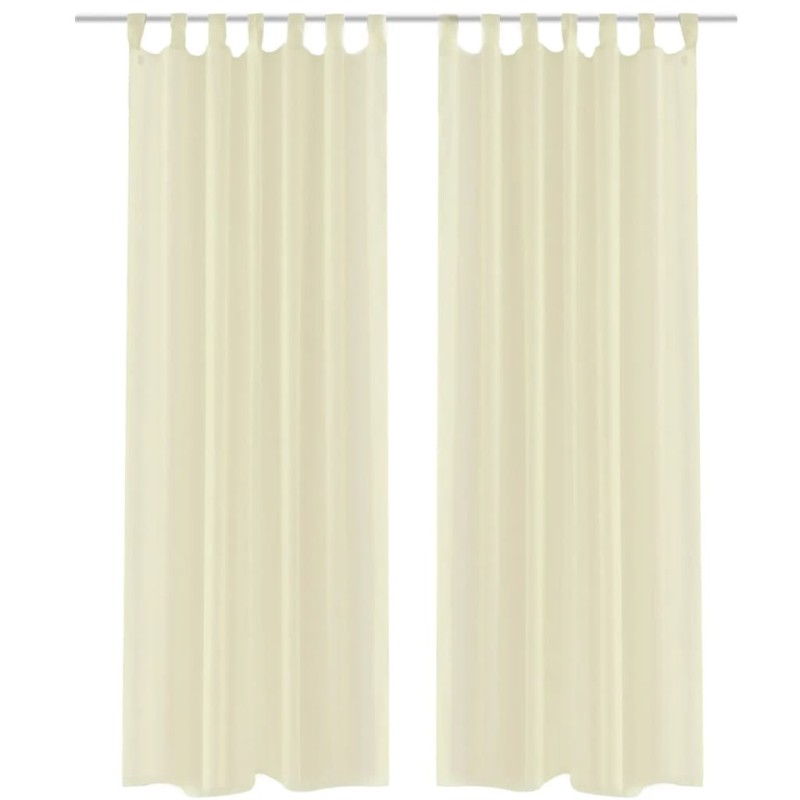 Cortina creme 2 peças 140 x 245 cm-Persianas e cortinas-Home Retail