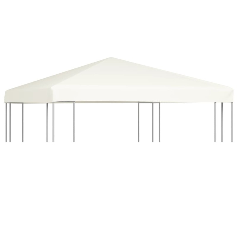 Cobertura de gazebo 310 g/m² 3x3 m branco nata-Topos para toldos e gazebos-Home Retail