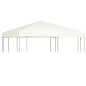 Cobertura de gazebo 310 g/m² 3x3 m branco nata