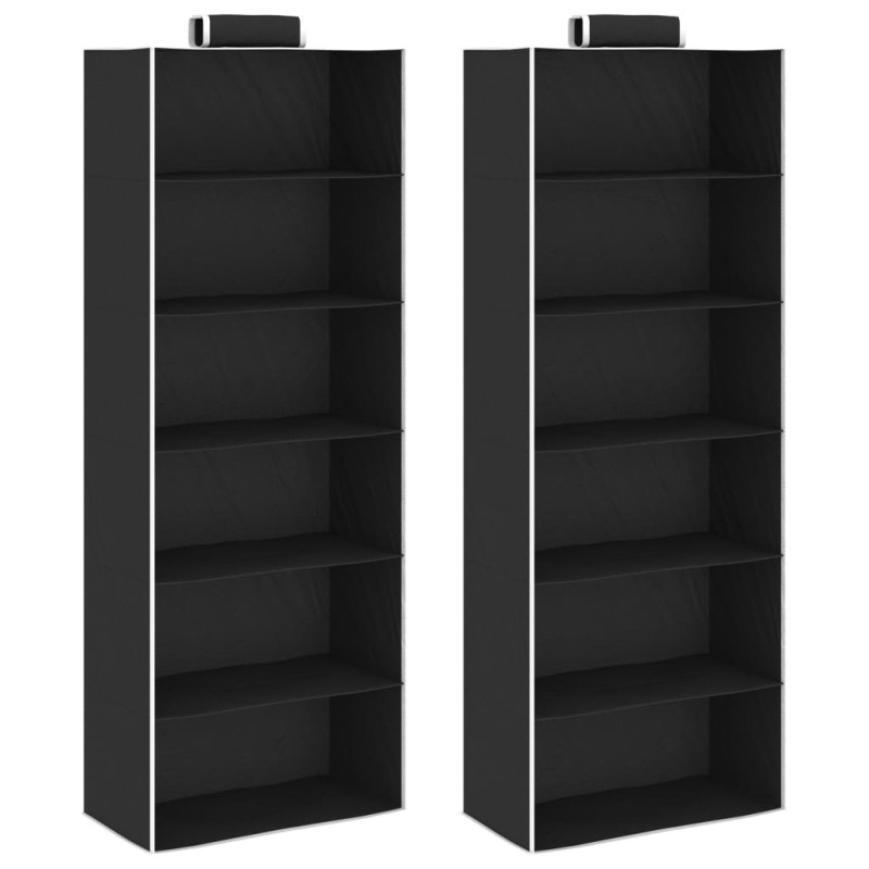 Arrumação suspensa para armário 6 compartimentos 2 pcs tecido-Cabides para vestidos-Home Retail