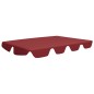 Toldo suplente baloiço jardim 188/168x145/110 cm vermelho tinto