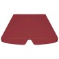 Toldo suplente baloiço jardim 188/168x145/110 cm vermelho tinto