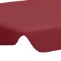 Toldo suplente baloiço jardim 188/168x145/110 cm vermelho tinto