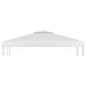 Cobertura de gazebo com 2 camadas 310 g/m² 4x3 m branco