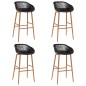 5 pcs conjunto de bar branco e preto