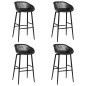 5 pcs conjunto de bar branco e preto