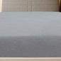 Lençóis ajustáveis 2 pcs 100x200 cm algodão jersey cinza