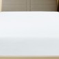 Lençóis ajustáveis 2 pcs 90x200 cm algodão jersey branco