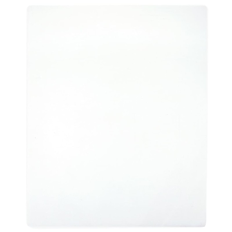 Lençol ajustável 180x200 cm algodão jersey branco-Lençóis-Home Retail