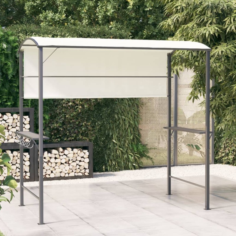 Gazebo com toldo 220x110x200 cm creme-Toldos e gazebos-Home Retail