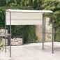 Gazebo com toldo 220x110x200 cm creme