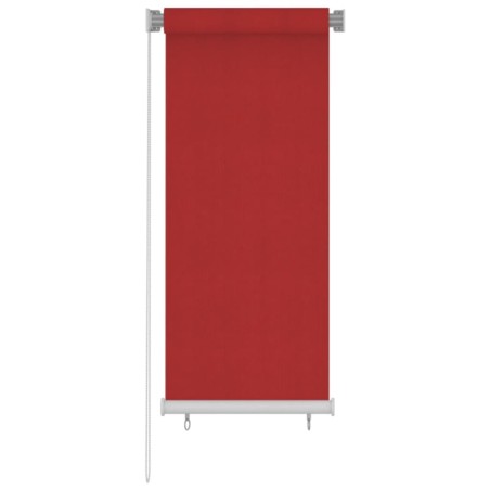 Estore de rolo para exterior PEAD 60x140 cm vermelho