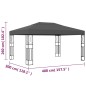 Gazebo 3x4 m tecido antracite