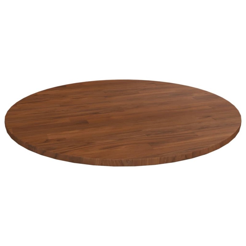 Tampo mesa redondo Ø80x1,5 cm carvalho tratado castanho-escuro-Tampos de mesa-Home Retail