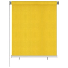 Estore de rolo para exterior PEAD 120x140 cm amarelo