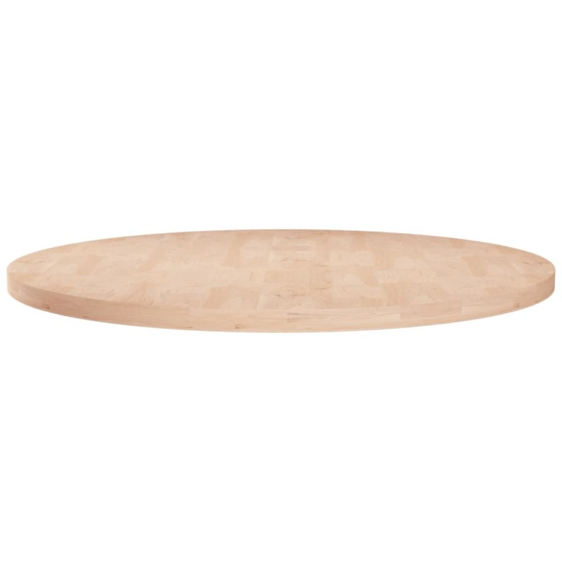 Tampo de mesa redondo Ø80x2,5 cm carvalho maciço não tratado-Tampos de mesa-Home Retail