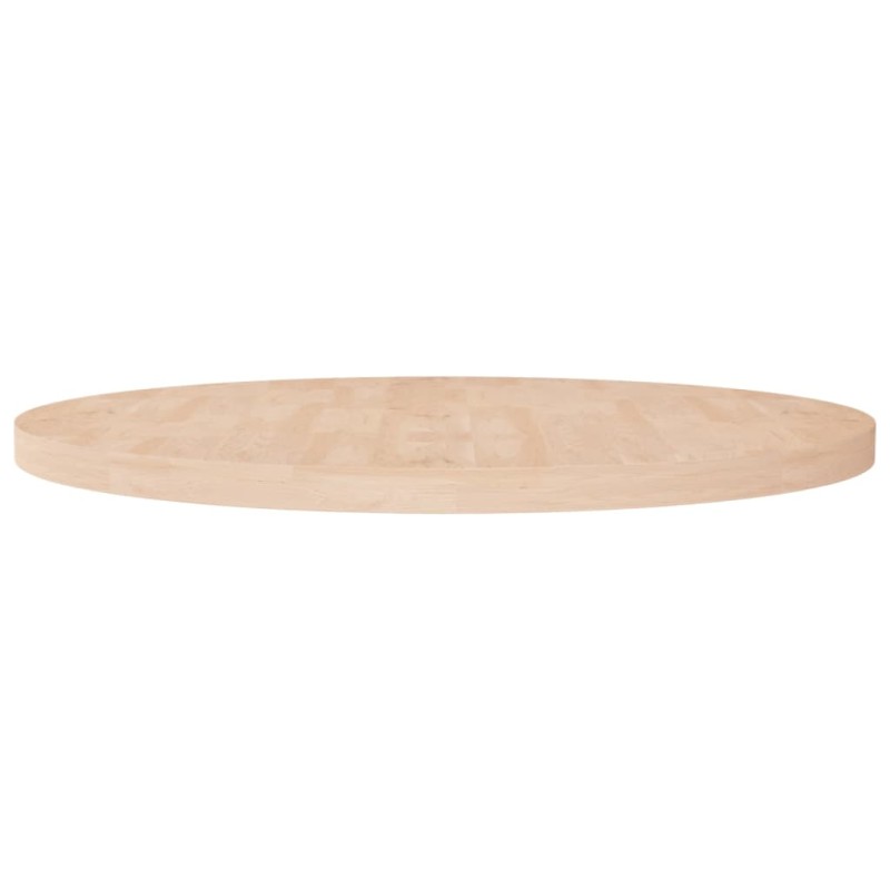 Tampo de mesa redondo Ø90x4 cm carvalho maciço não tratado-Tampos de mesa-Home Retail