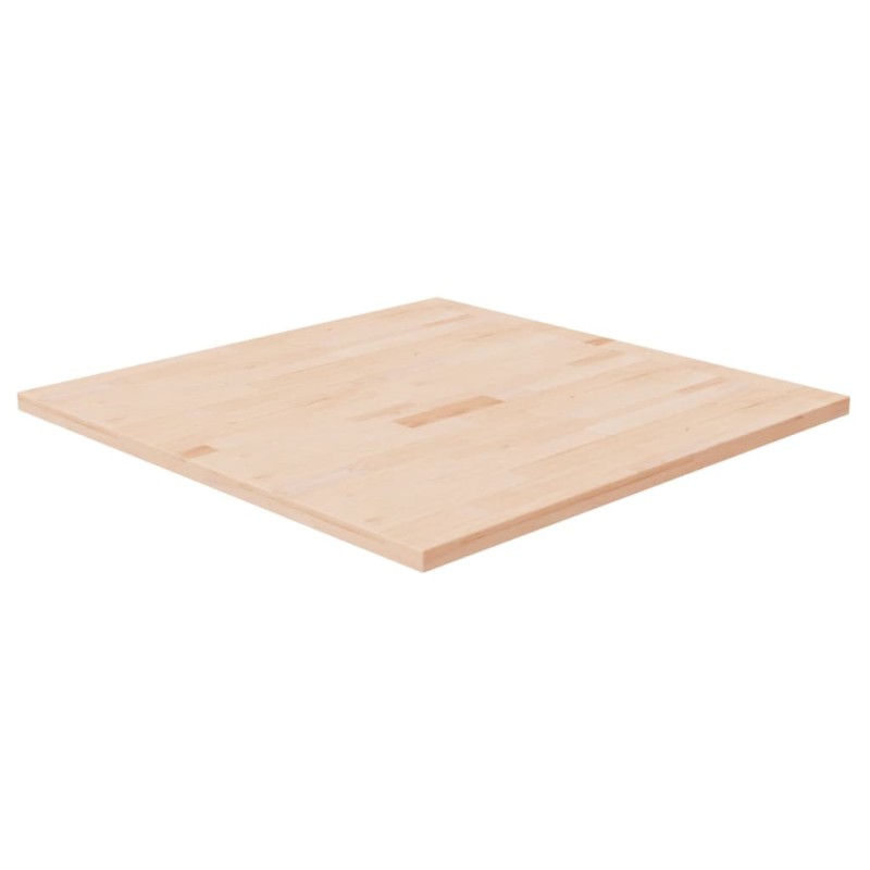 Tampo de mesa quadrado 80x80x2,5 cm carvalho maciço não tratado-Tampos de mesa-Home Retail