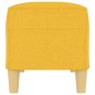 Banco 100x35x41 cm tecido amarelo-claro