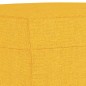 Banco 100x35x41 cm tecido amarelo-claro