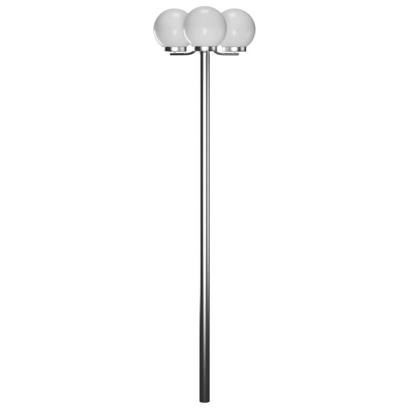 Poste de luz para jardim com 3 lâmpadas 220 cm-Iluminação de exterior-Home Retail