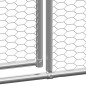 Galinheiro de exterior 3x12x2 m aço galvanizado