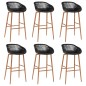 7 pcs conjunto de bar branco e preto