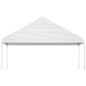 Gazebo com telhado 15,61x5,88x3,75 m polietileno branco