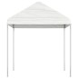 Gazebo com telhado 20,07x2,28x2,69 m polietileno branco