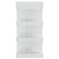 Mesa de bar c/ prateleiras 100x50x101,5 cm branco brilhante