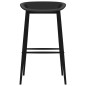 Cadeiras de bar 2 pcs preto