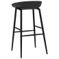 Cadeiras de bar 2 pcs preto