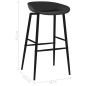 Cadeiras de bar 2 pcs preto