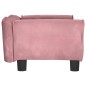 Cama para cães 70x45x30 cm veludo rosa