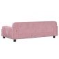 Cama para cães 90x53x30 cm veludo rosa