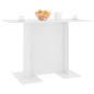 Mesa de jantar 110x60x75 cm derivados de madeira branco