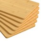 Tábuas de pequeno-almoço 6 pcs 22x14x0,8 cm bambu