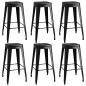 7 pcs conjunto de bar preto