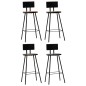 5 pcs conjunto de bar preto