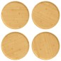 Pratos de pizza 4 pcs Ø32x1,5 cm bambu