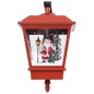 Candeeiro de parede luzes LED e Pai Natal 40x27x45 cm vermelho