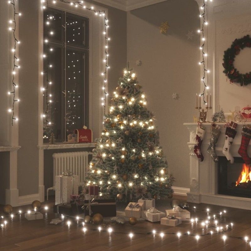 Cordão de luzes com 150 luzes LED 15 m PVC branco frio-Luzes de Natal-Home Retail