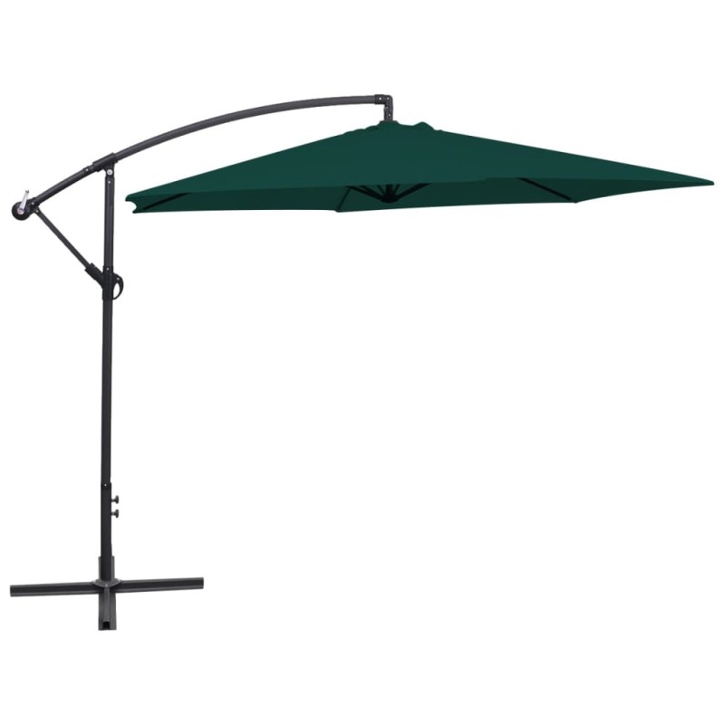 Guarda-sol cantilever 3 m verde-Guarda-sóis e telas de varanda-Home Retail